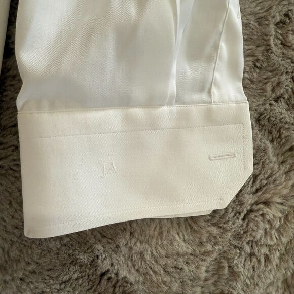 Eton White Made-to-Measure Dress Shirt 100% Cotton Size L/X Career Formal Luxury - Picture 9 of 12